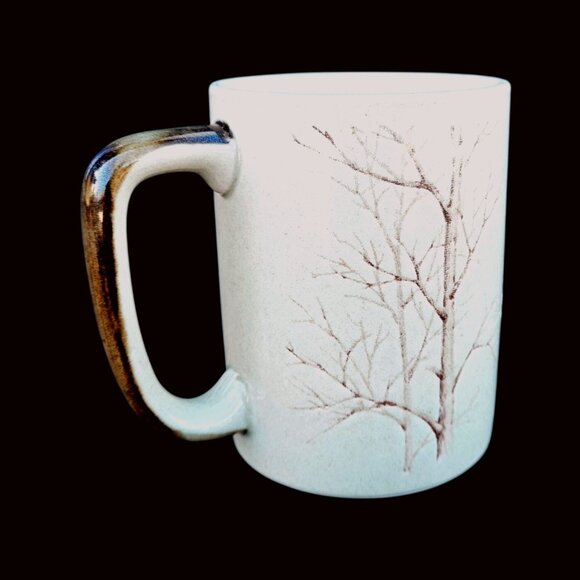 Vintage Otagiri Mug Ducks in Flight Ceramic Mallard 1980s Wabi Sabi - Picture 5 of 11